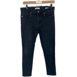 BANANA REPUBLIC black skinny ankle jeans // 30